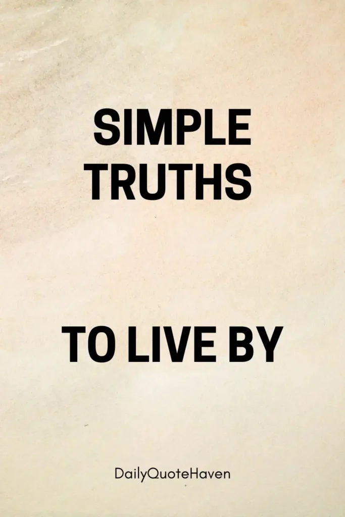 100 Truths of Life: Words That Make You Think