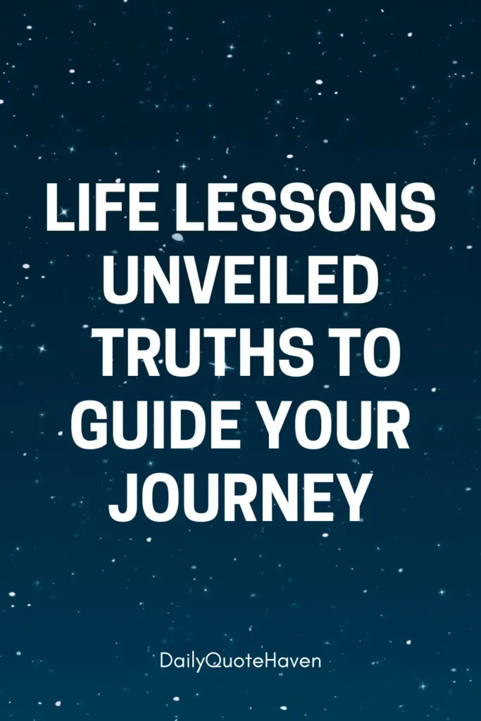 100 truths about life to reflect on