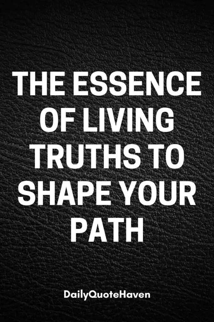 100 truths about life to reflect on